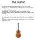 New Instrument of the month, The Guitar