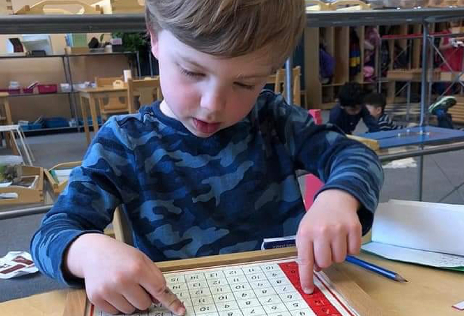 child recognizes numbers, teaching methods